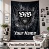 Wall Hanging Tapestry With Custom Name & Text, VfB Stuttgart FC Decorative Tapestry For Bedroom
