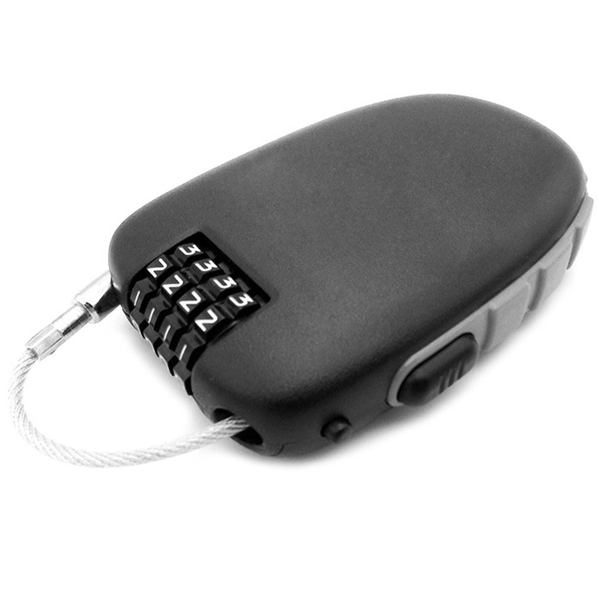 Anti-Theft Motorbike Helmet Lock Telescopic Wire Rope Steel Cable Code Lock 4 Digit Resettable Mini Cable Lock Luggage Helmet