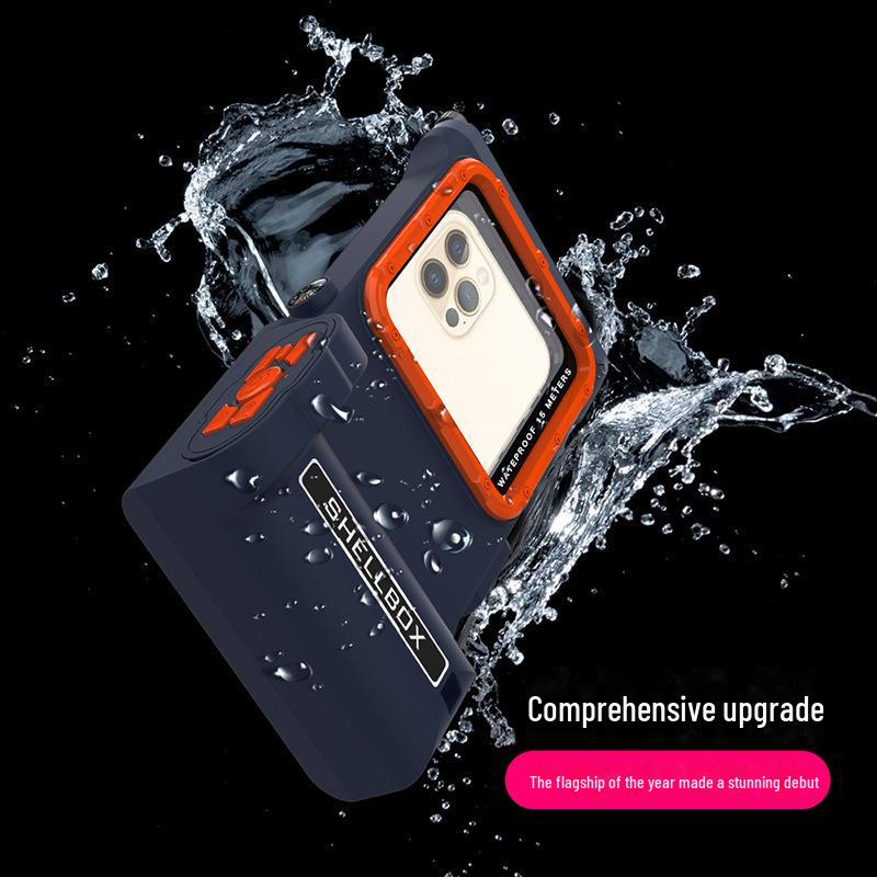 Universal Underwater Diving Case with Bluetooth Control for iPhone, Samsung, Huawei, Xiaomi, and OPPO Smartphones.