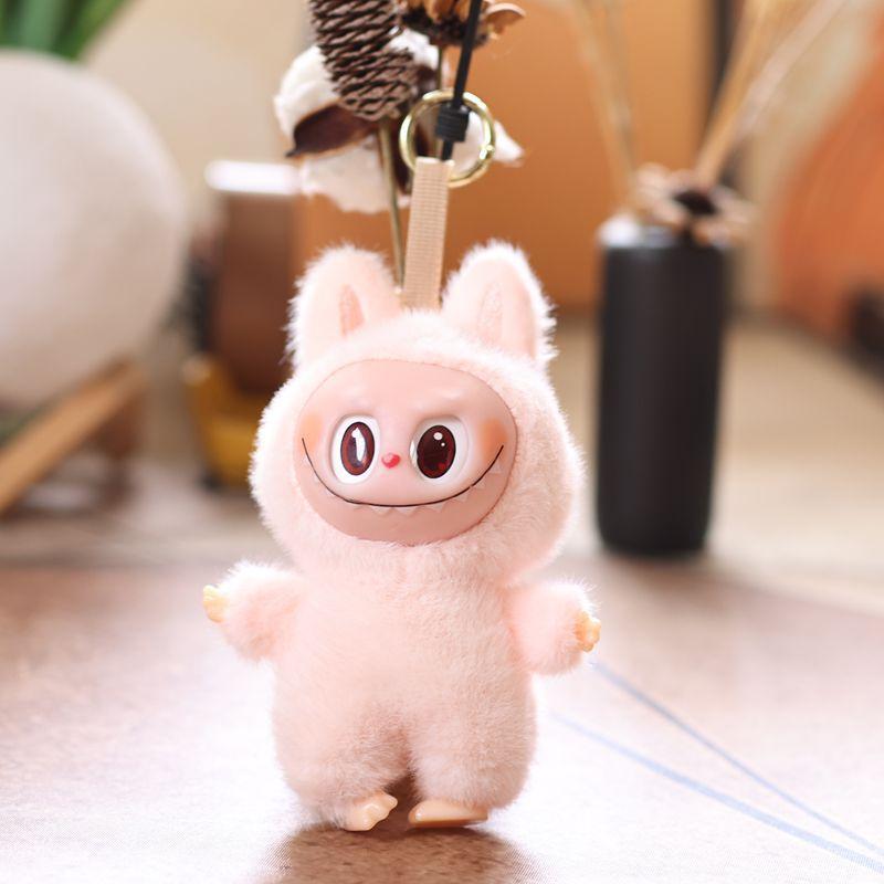 

Поколение LABUBU Плюшевая кукла-подвеска Милая виниловая игрушка 17Cm розовый