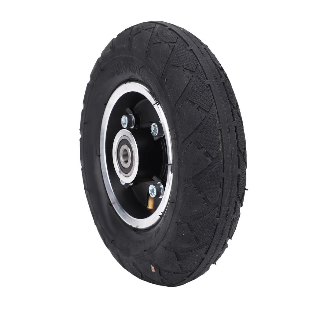 200x50 Tire 8 Inch X 2 Inch Electric Scooter Wheel 8 Inch Pneumatic Rubber Tire with Aluminum Alloy Rim Replacement for