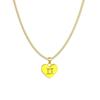 Zodiac Creative Stylish Heart Necklace For Women Elegant Alloy Charm Gift Jewelry