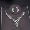 Rhinestone Pearls Bridal Jewelry Sets for Women Tiaras Earrings Necklace Sets Wedding Crown Bride Jewelry Set Accessories