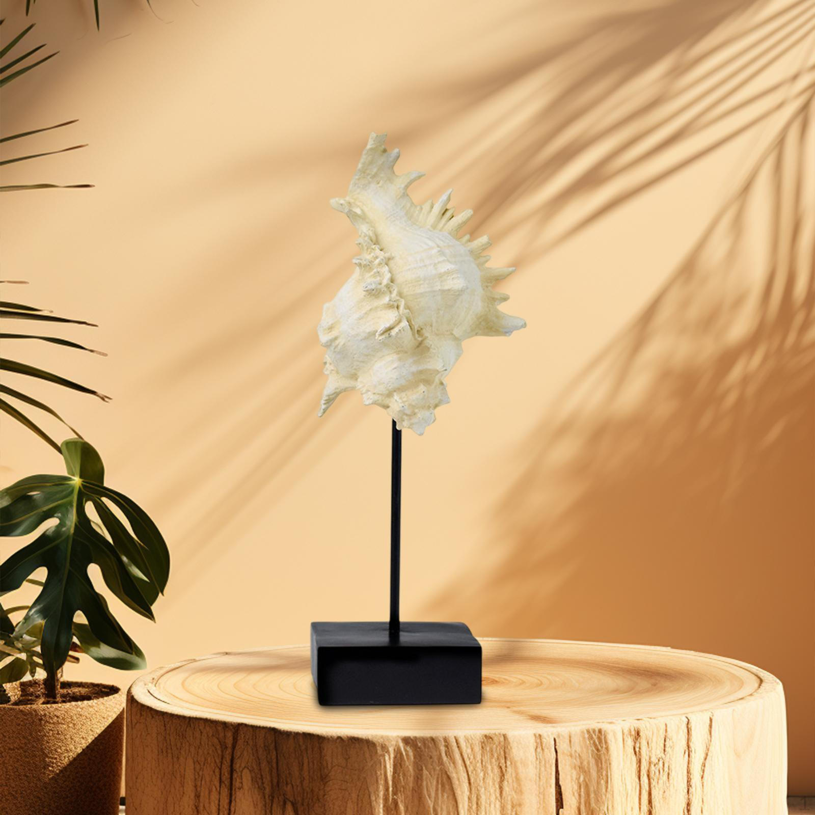 

Статуя в пляжном стиле, центральная часть скульптуры на прибрежную тематику, фигурка из смолы «Океан», настольное украшение для Conch Style B