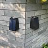 Solar 2-LED Trapezoidal Outdoor Wall Washer Light