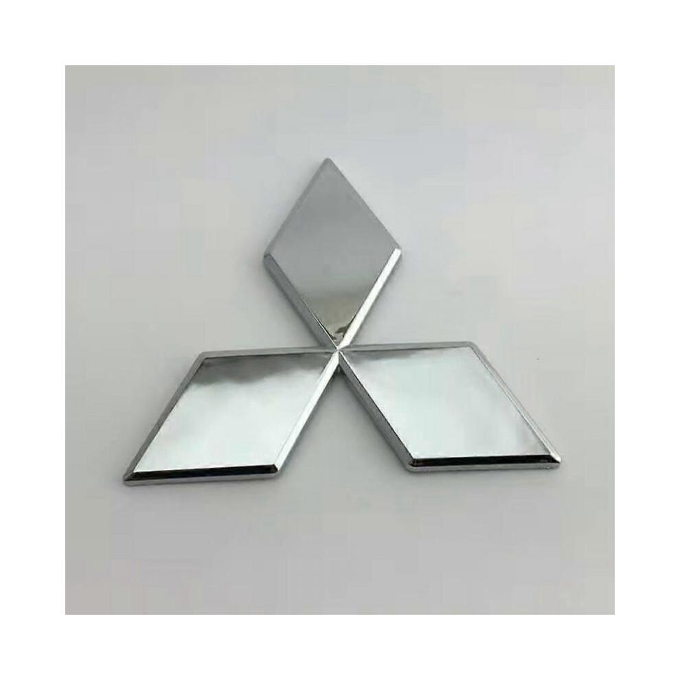 Auto Emblem ABS Plakette 3D Logo Auto Kühlergrill und Kofferraum Dekoration Silber-M M Silber für Mitsubishi Eclipse Cross