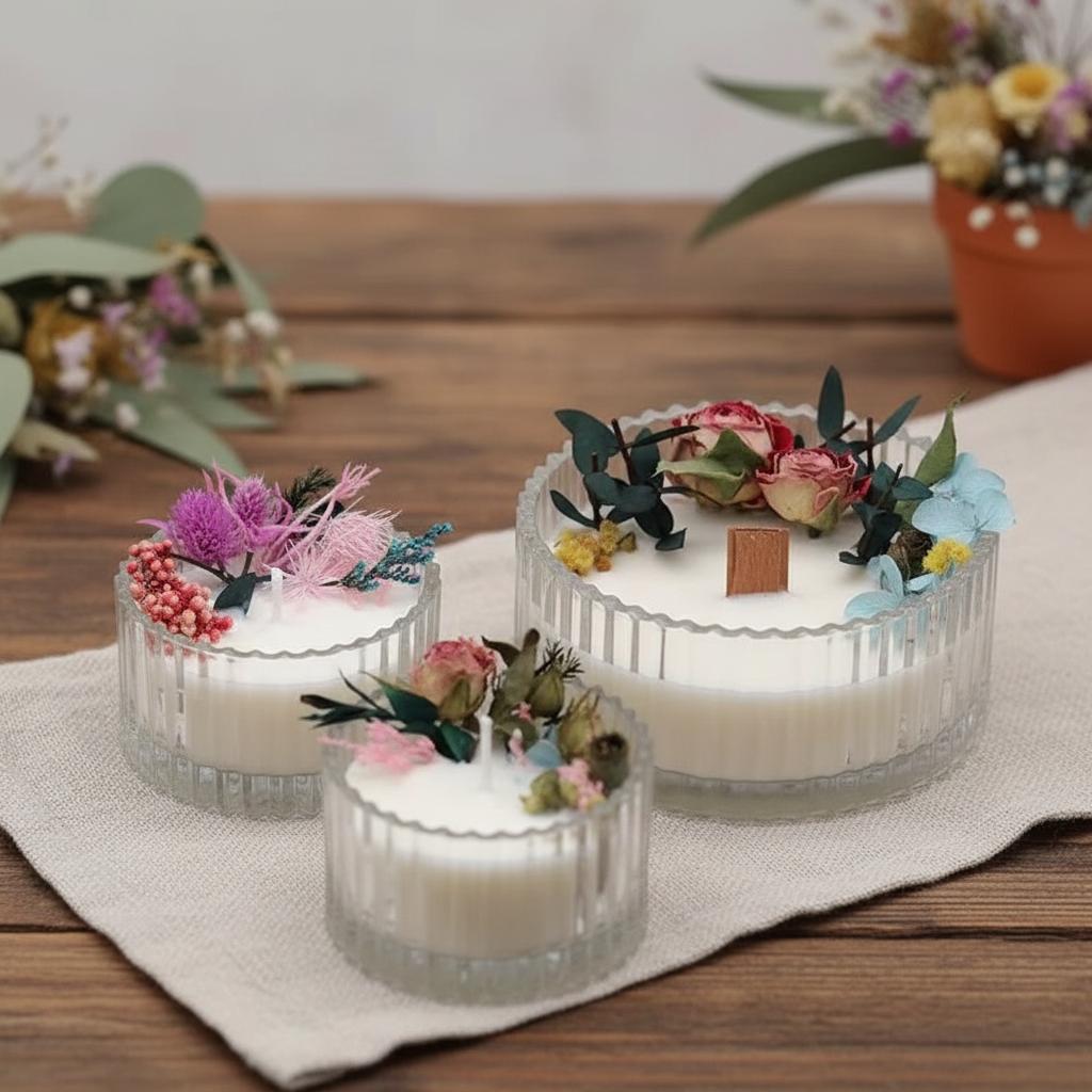 Transparent Yurt Glass Jar Storage Jar Wedding Candy Jar Wax Jar Glassware With Lid Spot Jewelry Boxes and Packaging