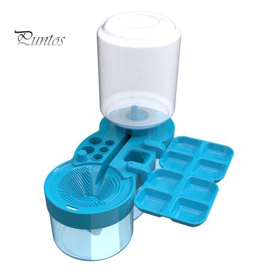 

Засіб для чищення пензлів 6 в 1. Художники. Вчителі. Діти. Тримач для пензлів. Палітра. Засіб для чищення щіток. Портативний інструмент для малювання. синій