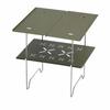 Two-Tier Folding Table Collapsible for Picnics