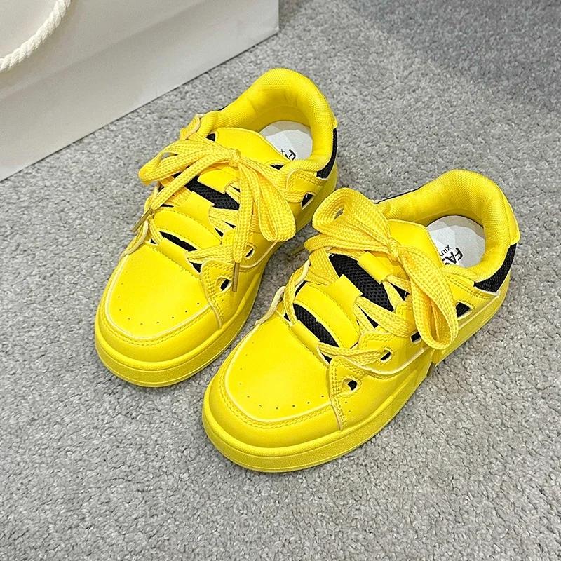 Fashion New Women Skateboard Bread Shoes Retro National Trend Sport Shoe Wind Board Women Sneaker Shoes for Women Chaussure Homme