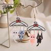 Decorative Cat Pendant Charms 1 Pair Cute Dangle Drop Earrings for Women, 2D Acrylic Cartoon Kitten Lightweight Lover Gifts Hang on Clothes