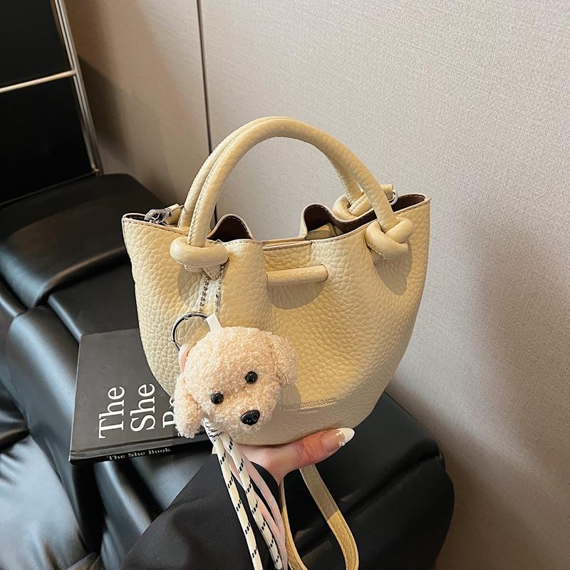 Bag Women's New 2025 Hand Carry Women's Casual Shoulder Bag Crossbody Bucket Bag