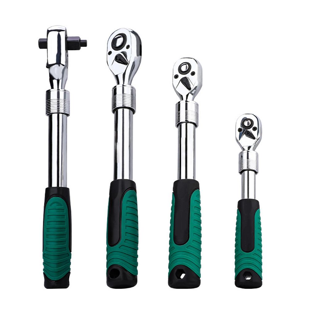 72 Tooth Ratchet Adjustable Head Wrench Quick Release Button Telescopic Adjustment Forward And Reverse Steering