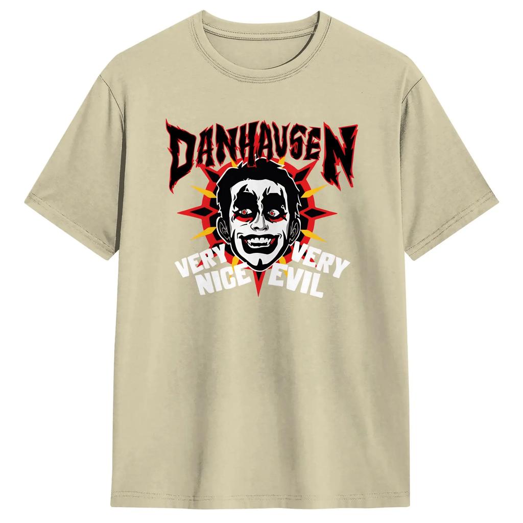 Sehr nett Sehr böse Danhausen Wrestling T-Shirts für Männer Humorvolle Baumwoll-T-Shirts Rundhals Kurzarm T-Shirts Bedruckte Kleidung