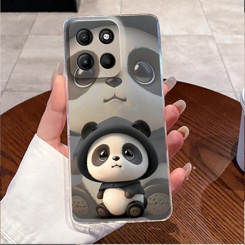 Phone Case For Motorola Moto G17 Power Case Luxury Cute Love Rabbit Funny Clear Soft TPU Silicone Cover For Moto G17Power Bumper