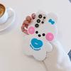 Sweet Kawaii 3D Pink White Bow Bunny Phone Case for SamSung Galaxy S26 Ultra S25 S23 A57 A56 Silicone Cute Rabbit Protect Cover