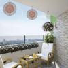 Open - A Piece of Indian Mandala Design Pattern for Outdoor Courtyard And Garden Decoration, Wind-Powered Outdoor Hanging Windmill