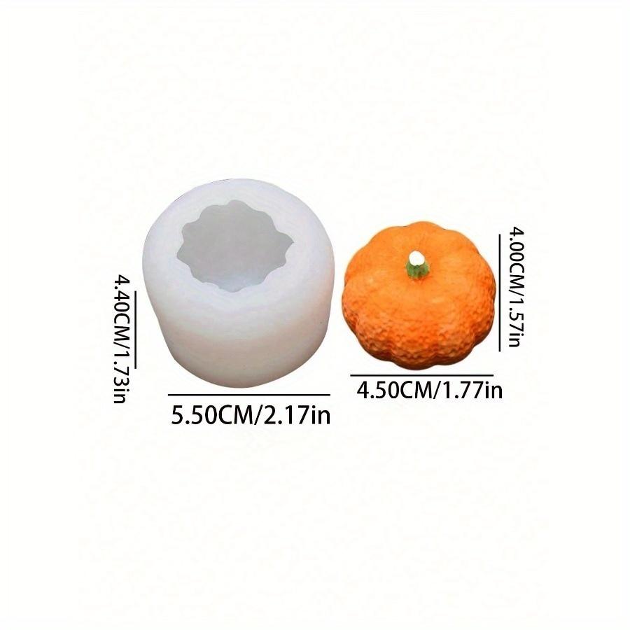 Silikonformar för att göra ljusstakar av pumpa, silikonformar för lönnlöv, 3D-silikonformar för pumpa för gjutning av epoxiharts Thanksgiving