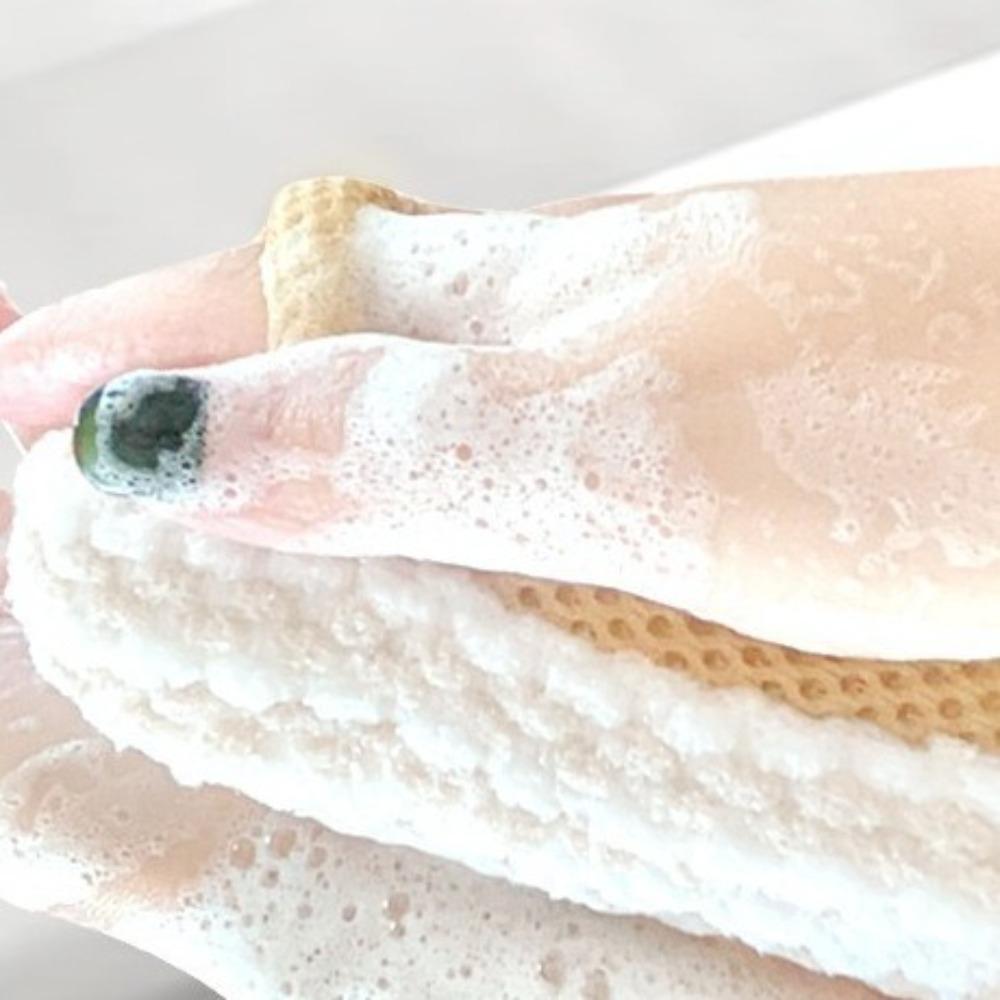 2PCS Non-Scattering Bath Balls Exfoliating Bath Sponge Flip Flops Scrub Towel  Children's Bath