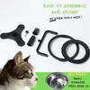 Elevated Dog Food Bowl Adjustable Height Non-slip Raised Feeding Bowl Metal Stand Double Stainless Steel Food Water Bowl