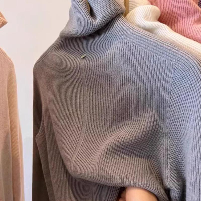 Autumn and Winter Slim Fit Turtleneck Knitted Sweater Women Tops Long Sleeve Casual Base Women's Sweaters Soft Warm Fashion Female Knitwears 25252
