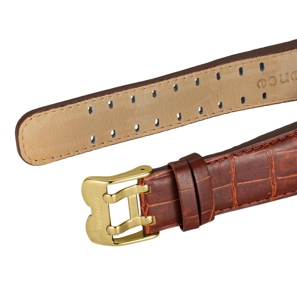 Tendence Gulliver Round Chronograph Watch TY046019-BRLE-AM Men's Brown [Parallel Import]