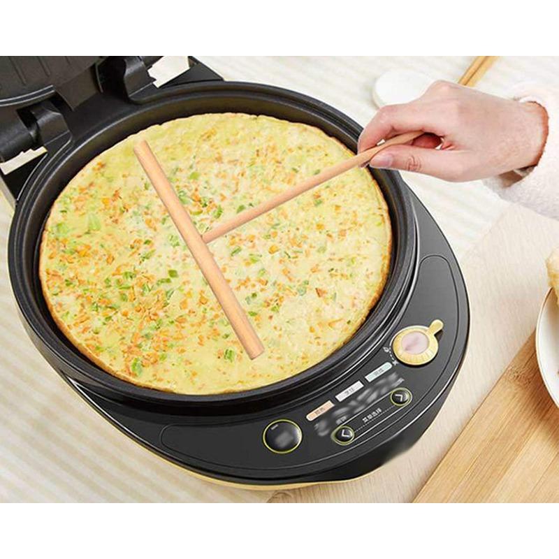 Spatola per Stendere l'Impasto delle Crêpes - Utensili e Accessori da Cucina per Guscio di Tortilla Piatto, Roti, Galette - Strumento Rotondo per Dolci e Cibi