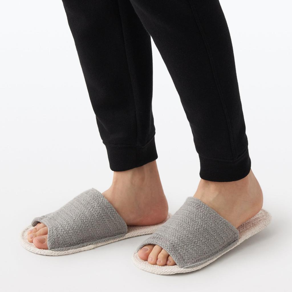 X S [MUJI] Hausschuhe, off-white grau,
