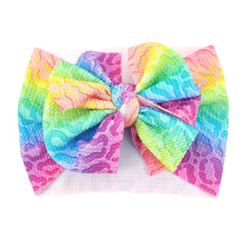 New Baby Headband, Cute Floral Seamless Wide-brimmed Children's Headscarf, Bow Baby Hair Accessories