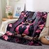 1pc Fantasy Owl Artwork Blanket - Lightweight Flannel Fleece with Digital Printing, Soft Warm for Sofa, Travel, Camping, Office yy251018267