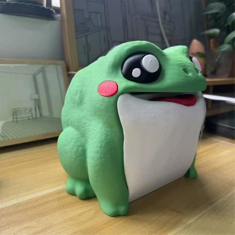 Unique 3D Printed Frogs Toilet Paper Holders Toilet Paper Dispense Plastic Rack Whimsical Bathroom decors for Frogs love
