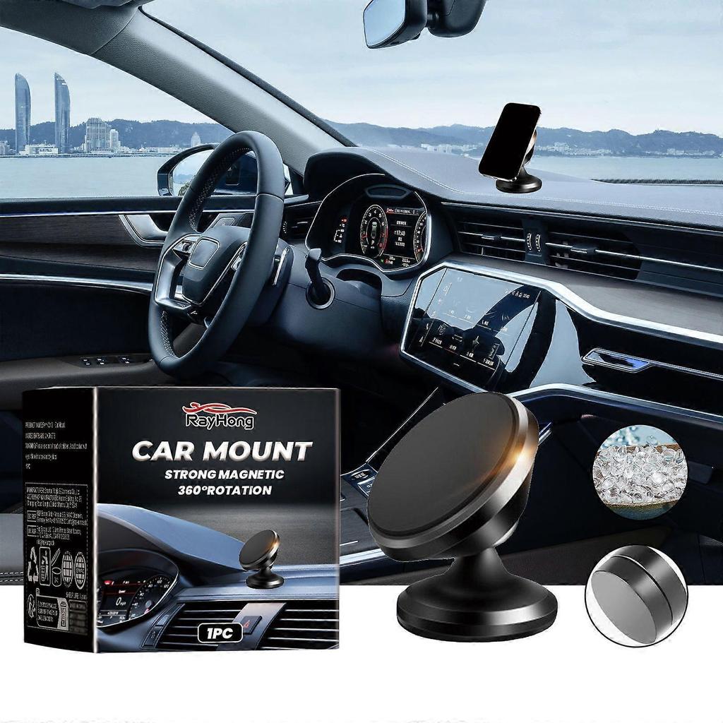 Car Stand, New Magnetic Folding Mobile Phone Stand For Rotating Dashboard Navigation For Cars