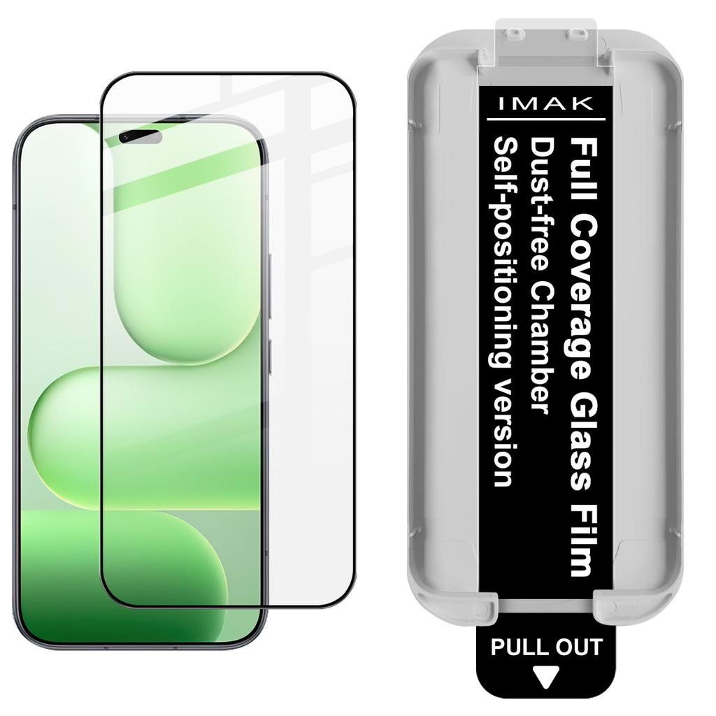 For Honor 600 Lite 5G Glass IMAK Dust-free Cabin Full-screen Tempered Glass Film Supports Fingerprint Unlock