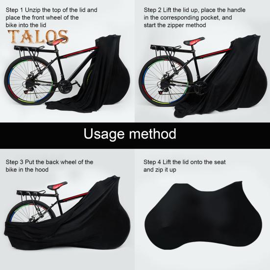 Bicycle Dust Cover Heavy Duty Waterproof UV Rain Wind Proof Outdoor Cycling Mountain Road Bike Wheel Cover Protector Storage Bag