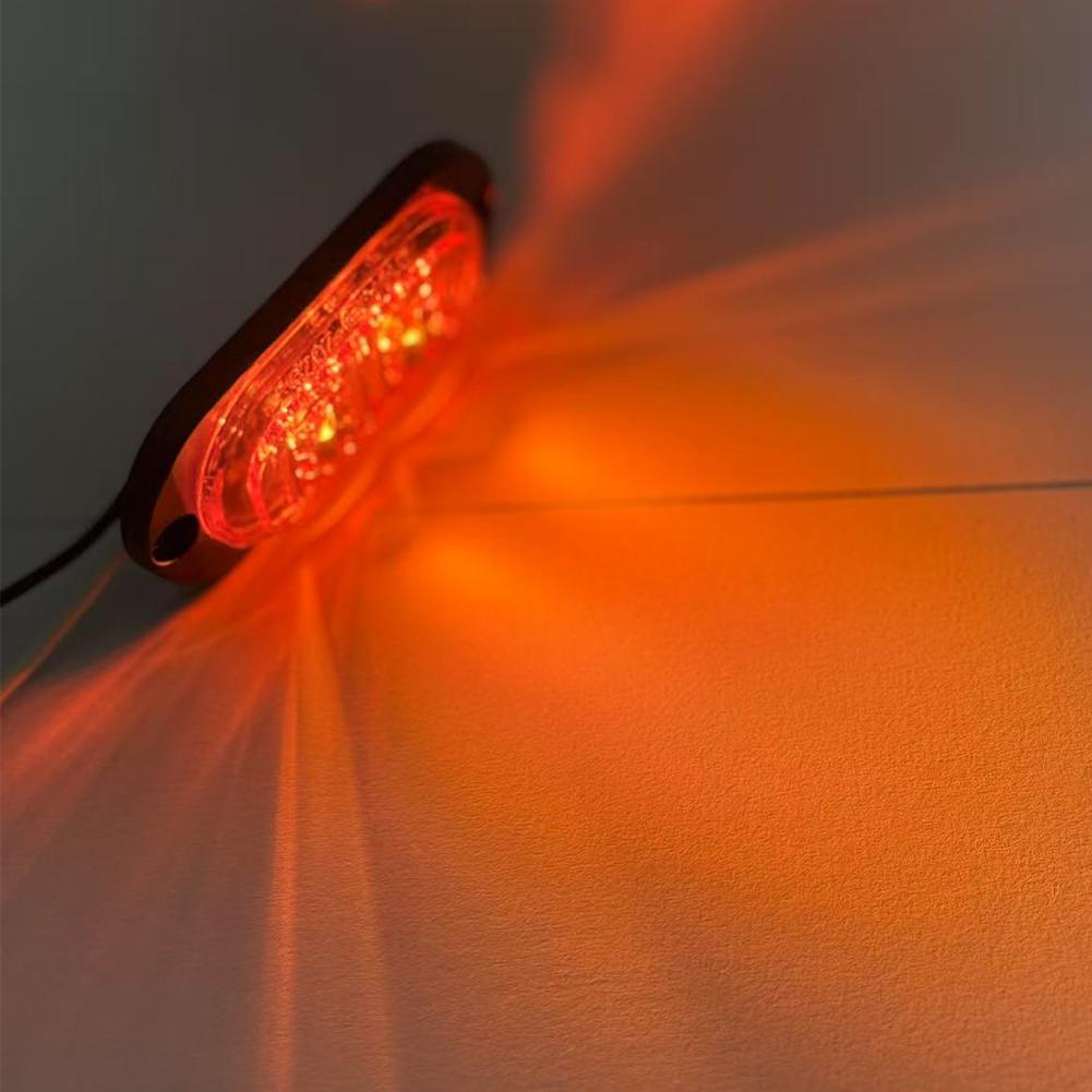 2LED Trailer Truck Side Marker Lights Waterproof Car Lorry Truck Van Bus Safety Warning Signal Light Emergency Lamp
