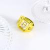 Square ring watch, minimalist finger watch, quartz watch, couple watch, creative ring watch