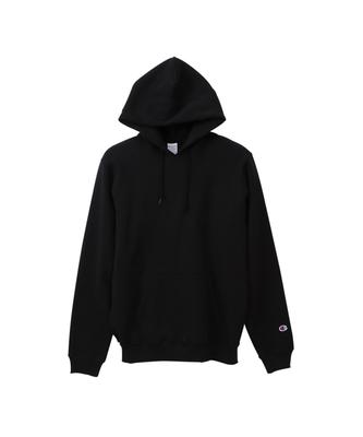 Parka Sweatshirt Sweatshirt Long Sleeve Brushed Lining Standard 9oz Hooded Sweatshirt MADE IN USA Black M [Champion] C5-P101 Men's