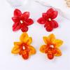 Holiday Floral Drop Earrings For Women Sensitive Skin Friendly Lightweight Bohemian Style Ear Studs Jewelry Gifts