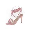 Elegant Woman Heeled Shoes New Female Ankle-wrap Women's Sandals Fashion Dress Sexy Sandal Women Butterfly-tied High Thin Heels