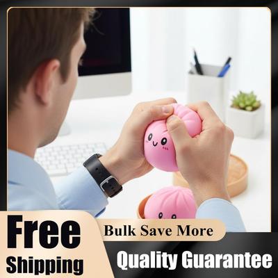Sensory Toy Kawaii Soft Dumpling Bun Simulation Fidget Toy Squeeze Dough Ball Birthday Party Favors Gifts for Kids and Adults