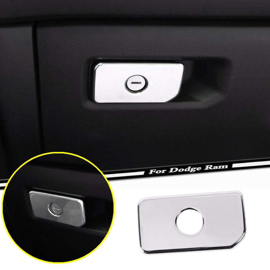 For 2019-2024 Dodge RAM 1500 Chrome Co-pilot Storage Box Handle Decor Cover Trim