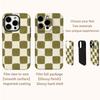 Olive Square Phone Case for IPhone 16 15 14 13 12 11 X XS XR XSMAX 7 8 Pro Max Plus Double-layer Back Cover