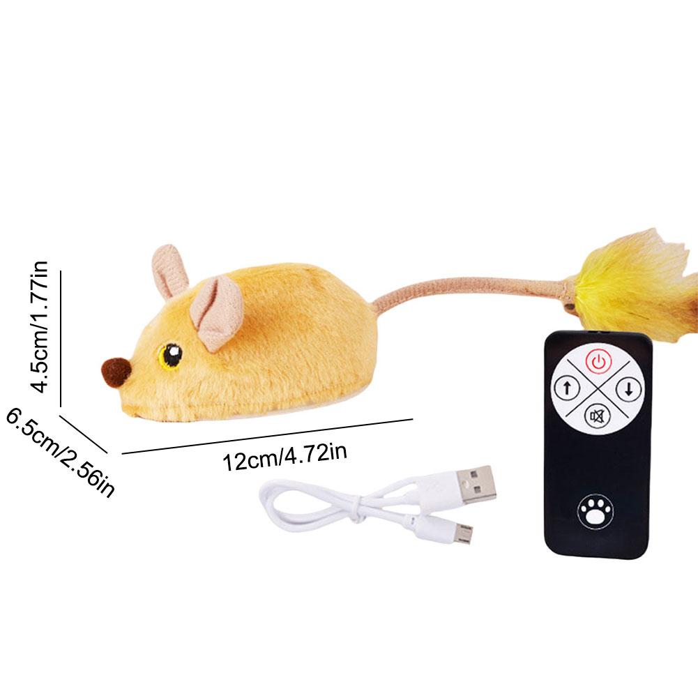 Interactive Cat Toy Electronic Mouse Moving Cat Toys Moving Cat Mouse Toy for Kitten Indoor/Outdoor Exercise