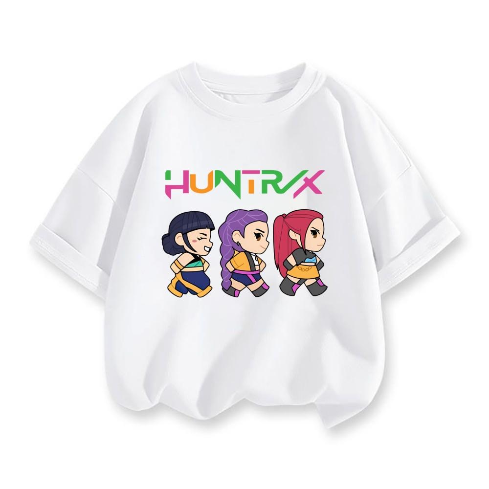 Children s T-shirt Girls  Casual Top Short Sleeve Cartoon Printed Pattern T-Shirt Girls 100