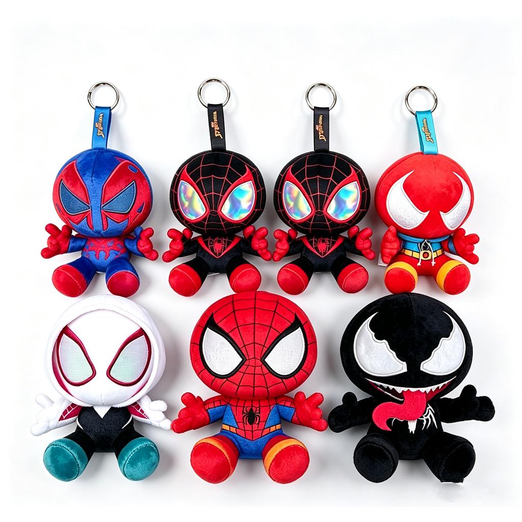 Spider-Man Series Plush Blind Box Figure Cute Q Version Doll Hanging Display Collectible COSBI Toy Gift
