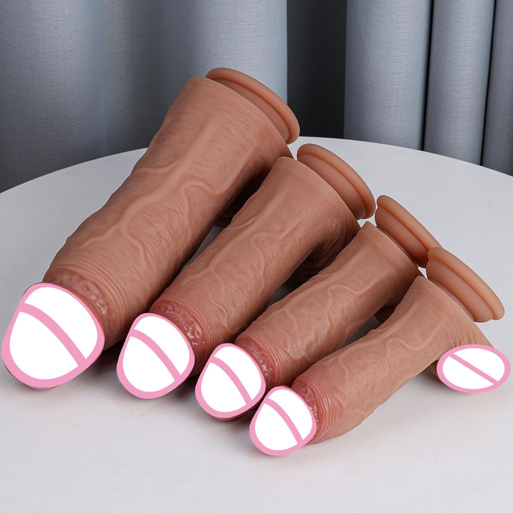 Huge Dildo Realistic Veins Penis Soft Dildos Penis Big Masturbation Cock Woman Men Anal Adult Sex Toys Suction Cup Dick Sex Shop