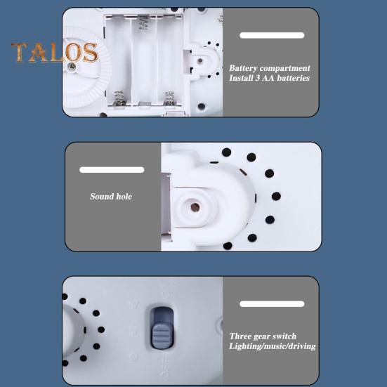 Elektrisches Flugzeugspielzeug mit Musiklicht, 360-Grad-Drehung, intelligente Hindernisvermeidung, Kinder-Stuntflugzeugspielzeug, Geschenk für Kleinkinder, Jungen und Mädchen