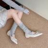 Mode Neu 2025 Mode Spitzschuh Damen Ballerinas mit Schuhen Weiche Schmetterlingsknoten Damen Slipper Flache Damenschuhe