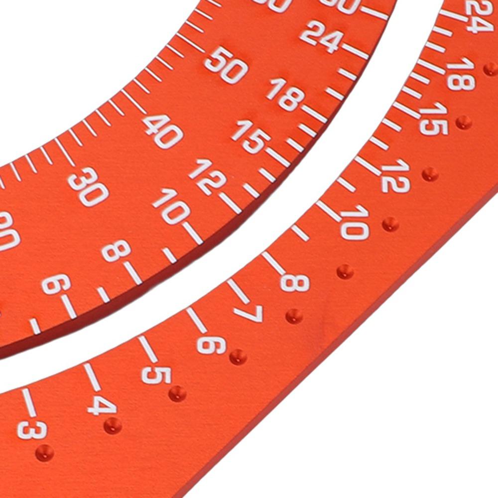Engraved Scale Multi Angle Measuring Tool Positioning Rod Rafter Framing Square  Woodworking