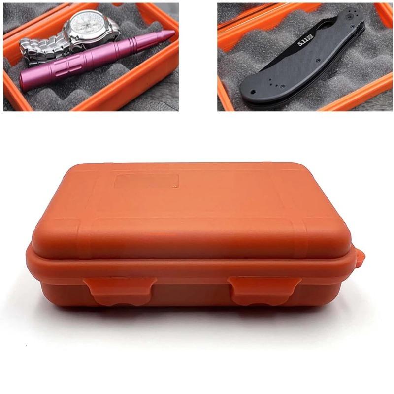 Water & Shock Resistant Airtight Dry Box - Rated Storage Case for Survival Kits, Matches, EDC Gear, Camping Hiking Essentials